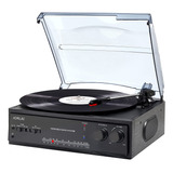 Jorlai Vinyl Player, Plato Giratorio Dual Bluetooth Para Reg