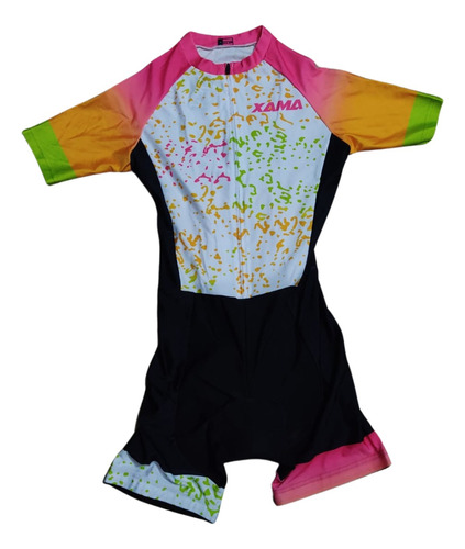 Enterizo Ciclismo Uniforme De Mujer Multicolor