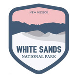 Pegatina Del Parque Nacional De White Sands (4 )
