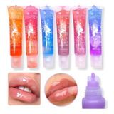 Labial Lip Gloss Bálsamo Oil C/glitter Brillante De Labios  