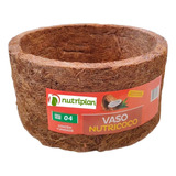 Vaso Nutricoco Grande Fibra Natural Coco Samambaia Flor N°4