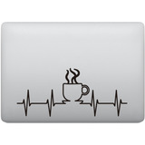 Adesivo Tablet Notebook Café Batimento Cardiaco Macbook