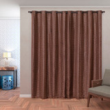 Cortina Blackout Pvc C/ Voil Xadrez 2,80 X 2,30 - Preto Cor Tabaco