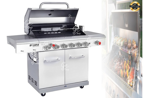  Asador Gas Propano 6 Quemadores Parrilla Bbq Limited Editio