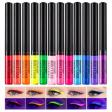 Delineador Liquido De Colores De Ojos De 12pcs Con Mate