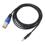 2x 3,5 Mm Enchufe Masculino A 3-pin Xlr Cable De Audio