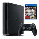 Playstation 4 Slim Play4 Usado 500gb Com Garantia+ Gta V