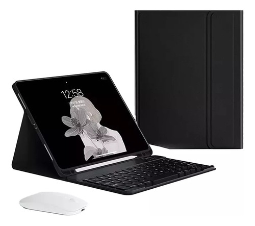Capa Tablet+teclado+mouse Para iPad Air 4/iPad Air 5 10.9