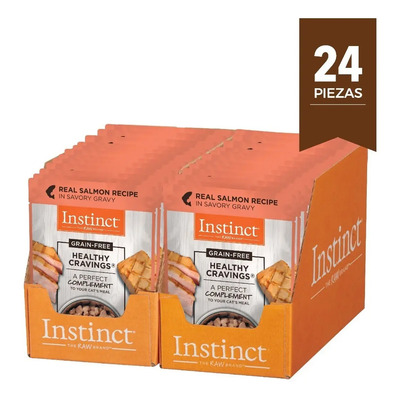 Alimento Healthy Cravings 24 Pack Para Gato, Salmón. 85 G