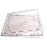 Box Cd Acrílico Cristal Kit Com 50 Pçs