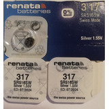 3uds Renata Para Reloj Swatch 317 Sr516sw Swiss Made 