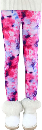 Legging Térmico Con Forro Polar Suave Cálido Para Niñas 