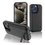 Funda De Carga Pila Batería Para iPhone 15 Pro Max 6800mah