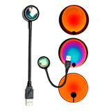 Lampara Flexible Led Sunset Atardecer Usb Rgb Giratoria 360