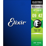 Paquete De Cuerdas P/guitarra Electrica 09/42, Elixir 19002