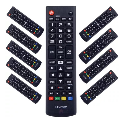 Kit 10 Controle Remoto Compatível Tv LG Smart Atacado