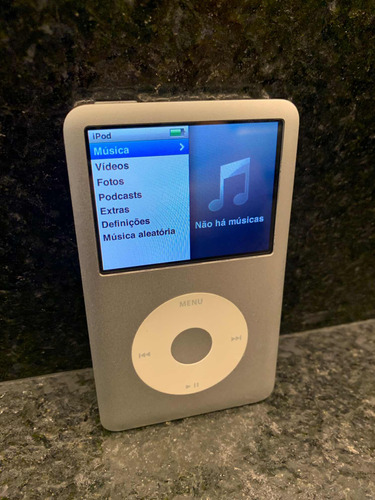 iPod Classic Prata 160 Gb 6 Geração Em Excelente Estado