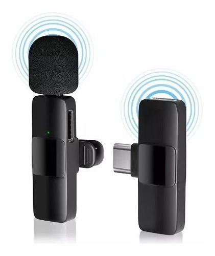 Mini Microfono Inalámbrico Para iPhone Y Tipo C / Solapa 