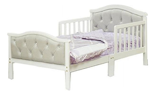 Cama Para Niño Tapizados Color Gris Y Blanco Por Orbelle