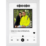 Quadro Spotify Interativo A4 Personalizado