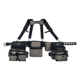 Bucket Boss Mullet Buster 3 Bag Tool Belt With Suspenders...