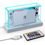 Cubierta Antipolvo Con Luz Led Para Nintendo Switch/oled