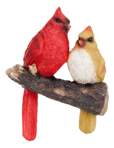 Figura De Pájaros Cardenales Para Árbol, Figura De Jardín 