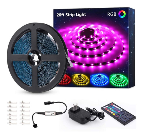 Juego De Tiras De Luces Led Rgb 6 M 180 Unidades Novostella