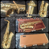 Sax Alto Yamaha 32 Revisado Sapatilhas Novas 