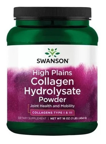 Colageno Hidrolizado Tipo 1 Y 3 Swanson 108serv Envio Gratis