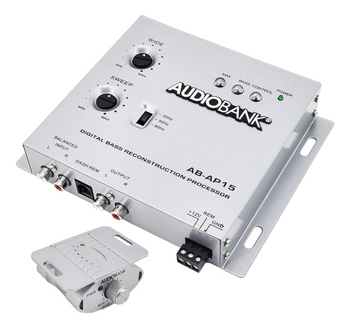 Procesador De Graves Digital Audiobank Ap15 -1/2 Din Para Au