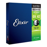 Encordoamento Elixir Cordas 009 Super Light Optiweb Guitarra