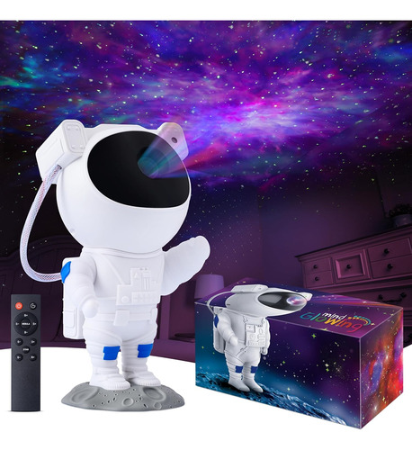 Proyector De Luz De Astronauta Brillante - Galaxy Projector