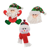 Kit Conjunto 18 Enfeites De Natal Pendente Neve E Noel