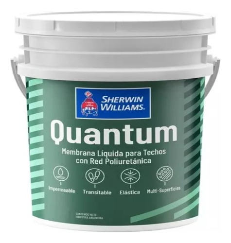 Quantum Membrana Líquida Techo Poliuretánica Sherwin X 4 L.