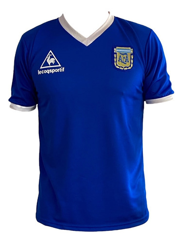 Camiseta Argentina 1986 Mundial 86 Suplente Azul Retro