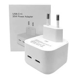 Carregador Fonte Usb C Duplo 35w iPhone Turbo 2 Portas