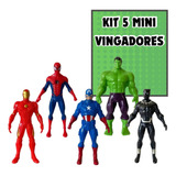 Kit Bonecos Miniatura Super Heróis Marvel Barato Coleção Nf