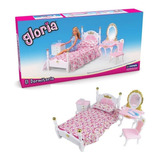 Muebles Para Muñecas Gloria El Dormitorio Cama Tocador 