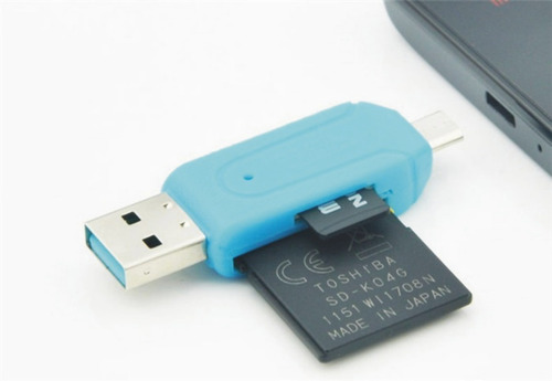 Adaptador Micro Usb Otg Lector De Memoria Sd Y Micro Sd $