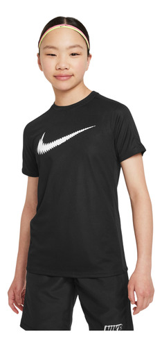 Polera Nike Trophy 23 Niños Negro