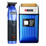 Kit Maquina Wmark Acabamento Ng 318 Shaver Ng 996 Azul