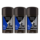 Kit 3 Desodorante Rexona Clinical Clean Men Antitranspirante