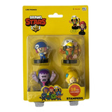 Figuras Coleccionables Brawl Stars Pack 4 Figuras Con Timbre