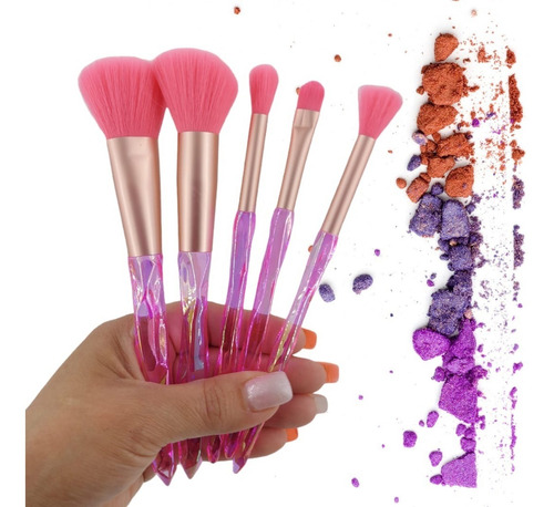 Set De Brochas Para Maquillaje Flower Secret