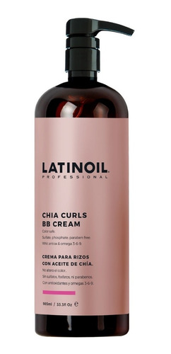 Crema Para Rizos Latinoil Con Aceite De Chía, Omegas 985 Ml