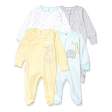 Ropa Para Bebe Juego De 4 Pijamas Para Dormir Talla 6-9m