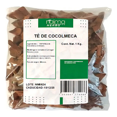 Raíz de Cocolmeca 1 kg | 100% Orgánica y Natural | Ideal para Té e Infusiones | Meses sin interés