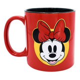 Taza Cerámica Metalizada Disney Mickey Y Minnie Mouse 592ml