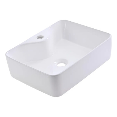 Goral Lavabo Ovalin De Cerámica Blanco Para Baño Baños Ovalado De Sobreponer Acabado Alto Brillo Económico Pequeños Medianos Modernos Lavadero Para Casa Casas Elegante Al-104 | Meses sin interés